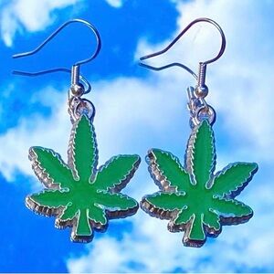 Handmade Weed Stoner 420 Earrings